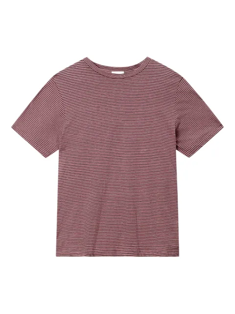 MARANT ÉTOILE Zewel striped T-shirt Pink TS0001FDD1N02E