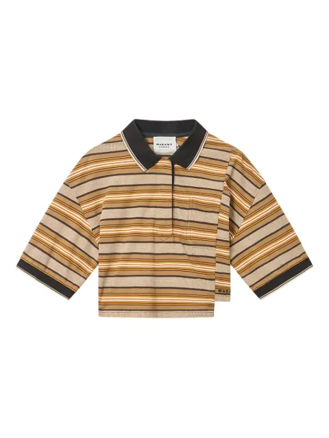 MARANT ÉTOILE Isalyne striped top Neutrals HT0836FAD1K04E