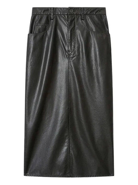 MARANT ÉTOILE Nilauria pocket midi skirt Black JU0477FAD1B03E