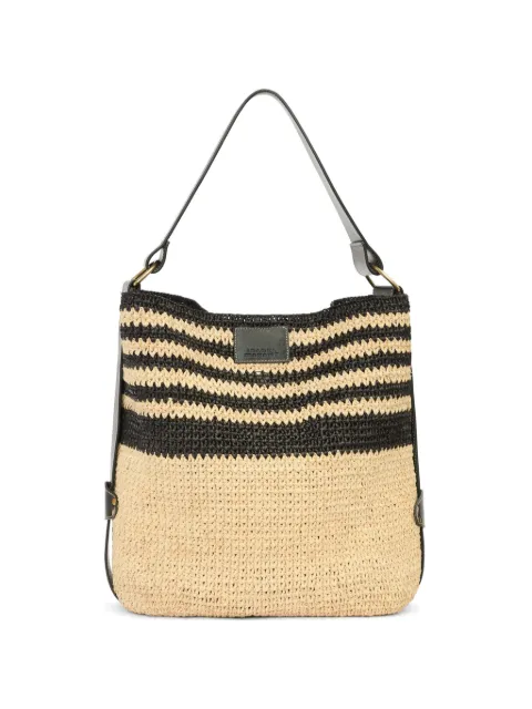 ISABEL MARANT Bayia raffia shoulder bag Neutrals PP0017FBD1X06M