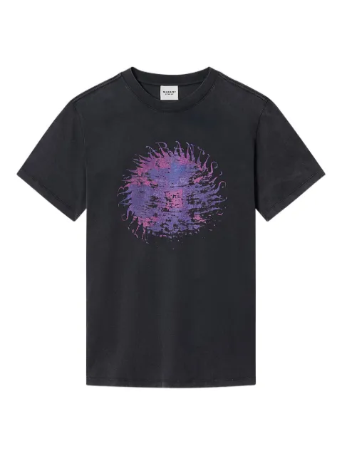 MARANT ÉTOILE Zoeline graphic T-shirt Black TS0147FAD1N04E