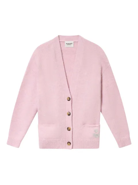 MARANT ÉTOILE Eborah button cardigan Pink CA0129FAD1L12E