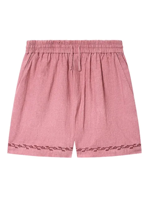 MARANT Zilan embroidered shorts Pink SH0237HBD1I11H
