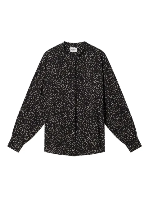 MARANT ÉTOILE Catchell printed shirt Black CH0080FAD1J07E