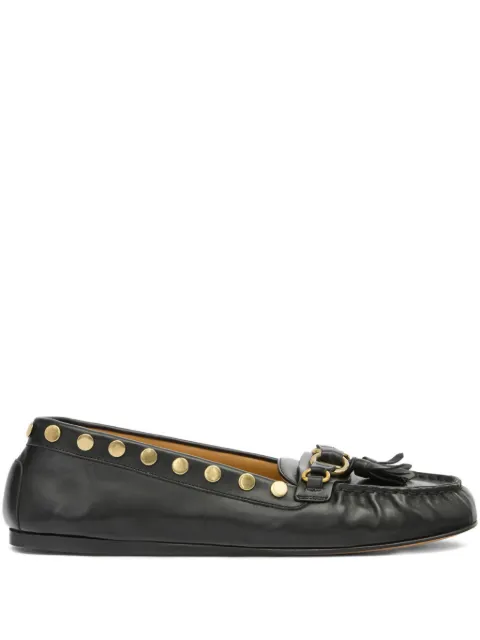 ISABEL MARANT x Faxel studded tassel loafers Black MC0030FAD1A17S