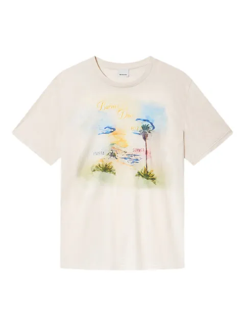 MARANT Honore graphic-print t-shirt Neutrals TS0052HBD1N08H
