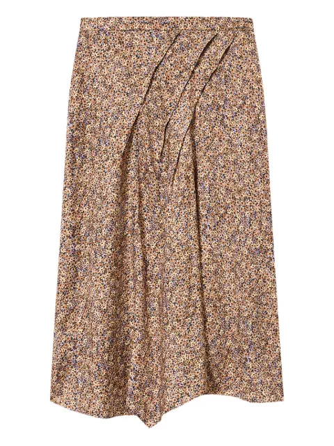 ISABEL MARANT Cacia midi skirt Neutrals JU0205FCD1J13I