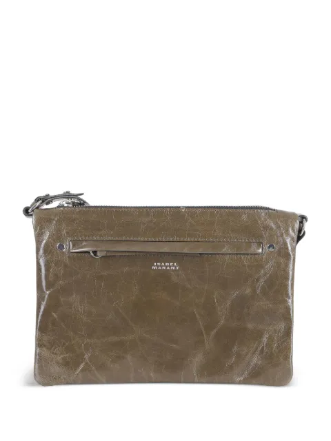 ISABEL MARANT Winna Duo shiny leather shoulder strap Brown BF0130FAD1C22M