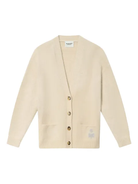MARANT ÉTOILE Eborah pocket cardigan Neutrals CA0129FAD1L12E