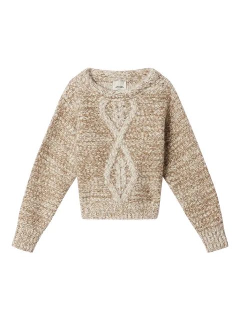 ISABEL MARANT Dorota cable-knit sweater Neutrals PU0837FAD1L01I