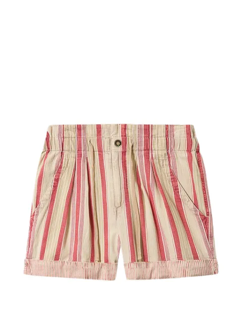 MARANT ÉTOILE Nirma striped shorts Neutrals SH0256FCD1H03E