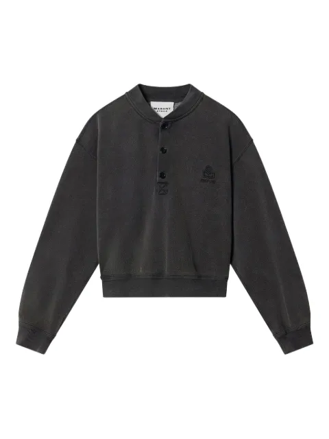 MARANT ÉTOILE Simony embroidered sweatshirt Grey SW0185FAD1M06E