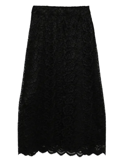 BLAKLACE lace trim skirt Black BLKC0019