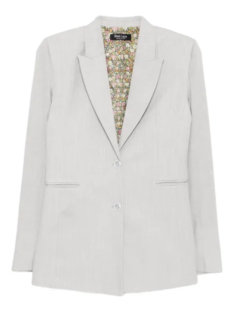 BLAKLACE single-breasted blazer Grey BLKC0006