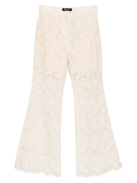 BLAKLACE floral lace trousers White BLKC0036