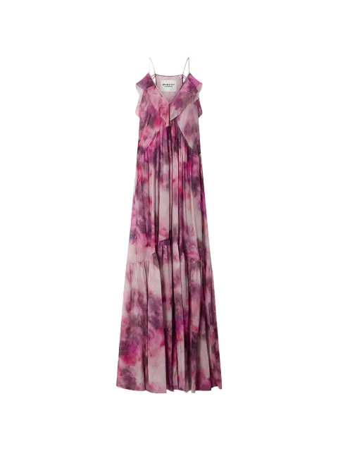 MARANT ÉTOILE Vasmila ruffled maxi dress Purple RO1062FAD1J13E