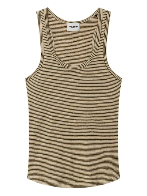MARANT ÉTOILE Thea striped T-shirt Neutrals TS0261FDD1N02E