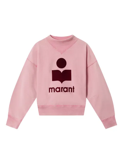 MARANT ÉTOILE Moby logo sweatshirt Pink SW0003FAD1M04E