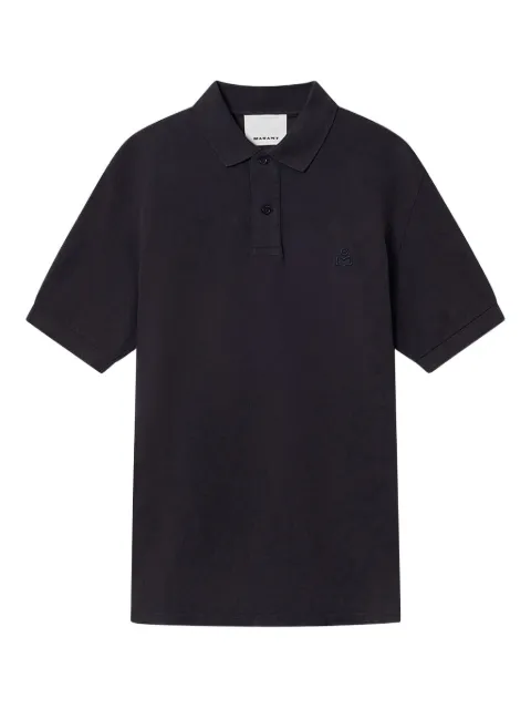 MARANT Afko embroidered polo shirt Blue PL0003HAD1K02H