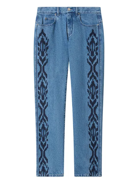 MARANT Lewys embroidery jeans Blue PA0469HID1H03H