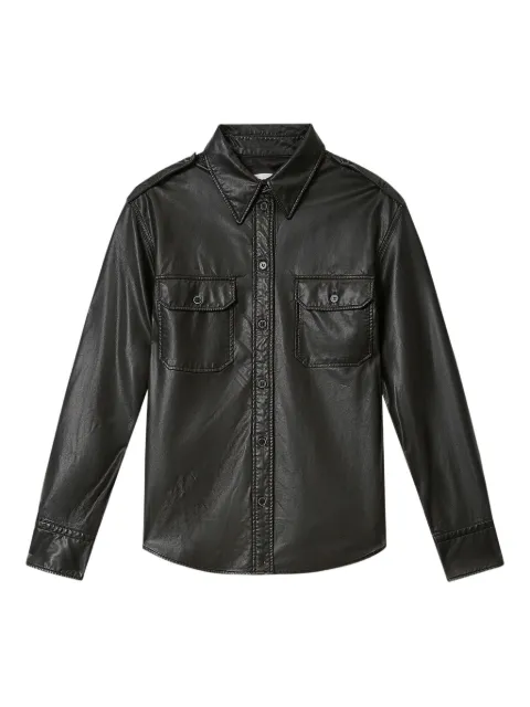 MARANT ÉTOILE Noee buttoned pocket shirt Black CH0279FAD1B03E