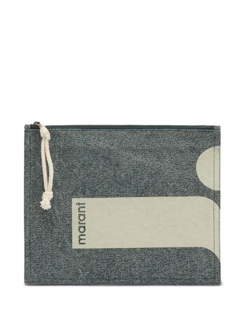ISABEL MARANT Netia clutch bag Grey PO0046FBD1X07M