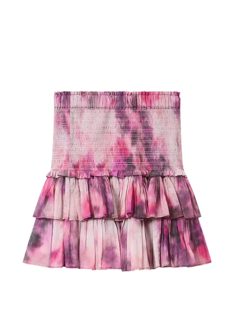 MARANT ÉTOILE Naomi ruffled mini skirt Pink JU0022FAD1J13E