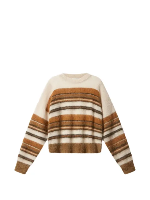 MARANT ÉTOILE DRUSSELL striped pullover Neutrals PU0050FAD1L07E