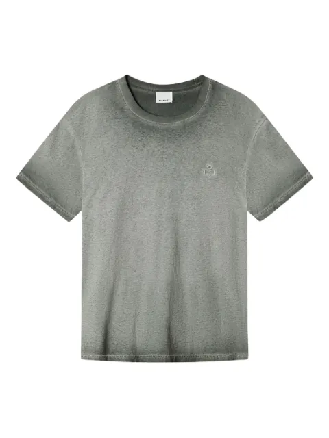 MARANT Honore logo-embroidered T-shirt Green TS0052HBD1N06H