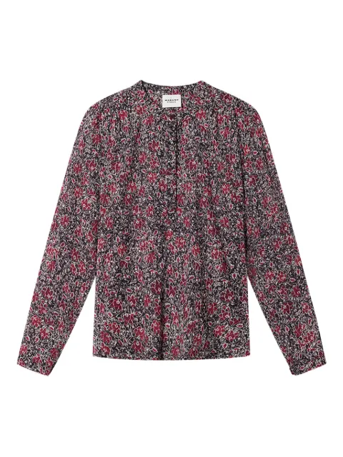 MARANT ÉTOILE MARIA floral-pattern blouse Black HT0029FAD1J14E
