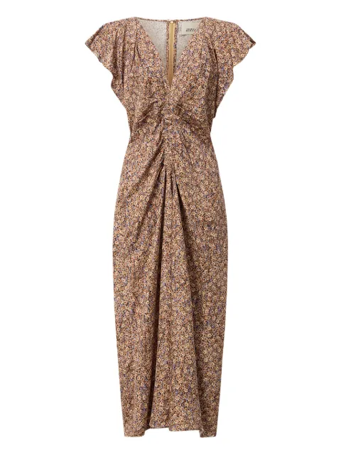 ISABEL MARANT Lyndsay silk dress Brown RO0229FED1J13I
