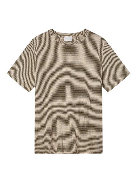 MARANT Leon striped T-shirt Neutrals TS0063HAD1N02H
