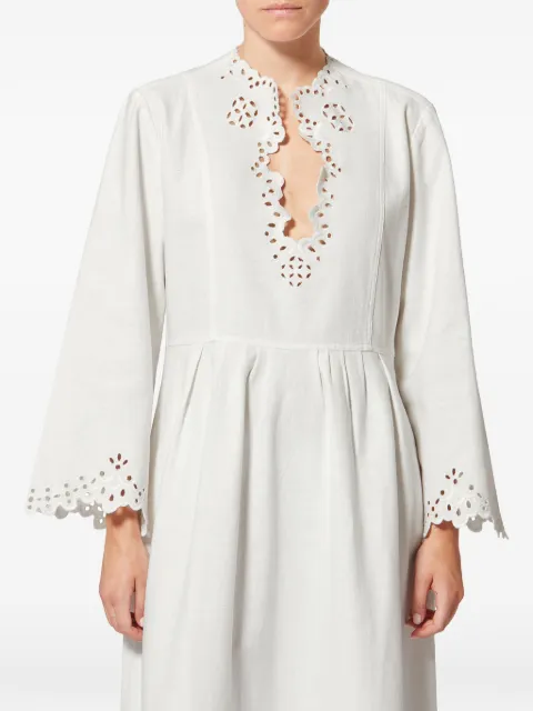 MARANT ÉTOILE Tianny midi dress White RO0656FBD1J04E