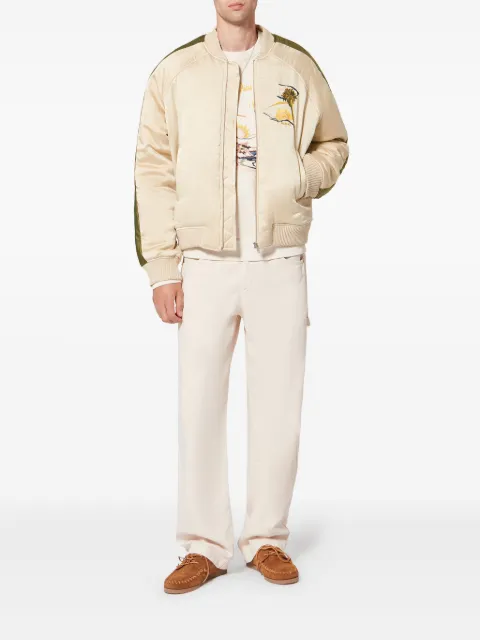 MARANT Wes embroidered jacket Neutrals VE0658HAD1E05H