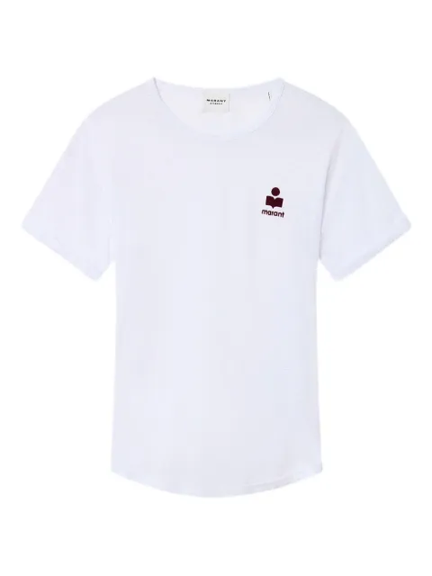 MARANT ÉTOILE Koldia logo T-shirt White TS0315FAA1N09E