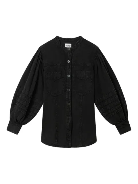 MARANT ÉTOILE Mileda patch-pocket shirt Black H0298FAD1H04E