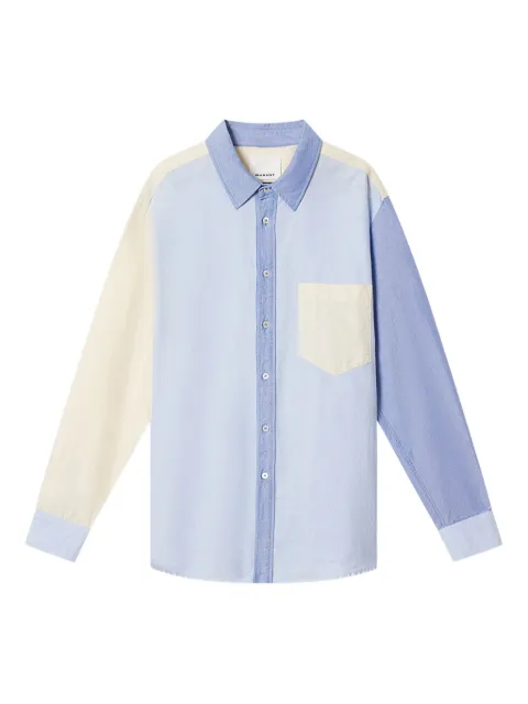 MARANT NATHAEL chest-pocket shirt Blue CH0312HAD1I09H