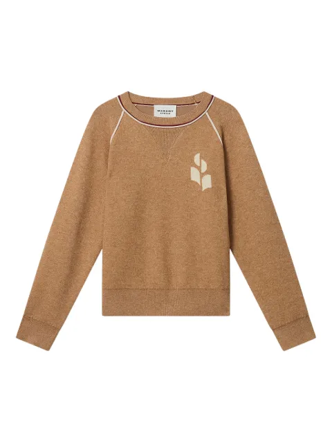 MARANT ÉTOILE Loriby logo sweater Brown PU0856FAD1L11E