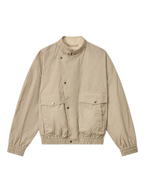 MARANT Corto striped jacket Neutrals VE0660HAD1C02H