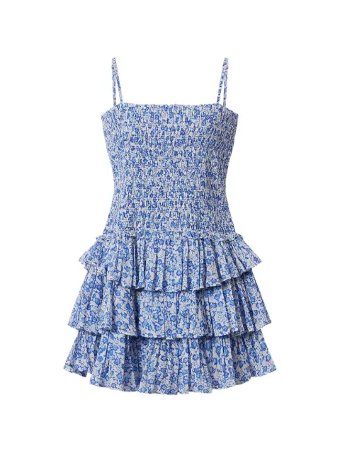 MARANT ÉTOILE Elodie ruffled floral-print dress Blue RO1056FAD1J15E