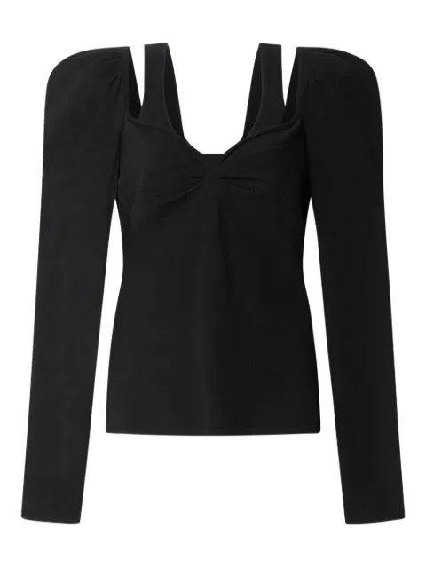 ISABEL MARANT x Sielle puff sleeve pullover Black PU0845FAB1L05I