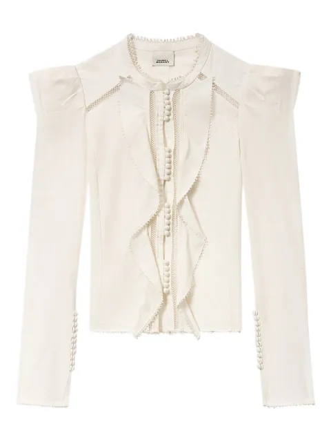ISABEL MARANT Calina blouse White CH0285FAD1I02I
