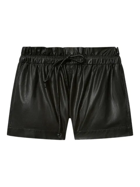 MARANT ÉTOILE Naline ruffled shorts Black SH0271FAD1B03E