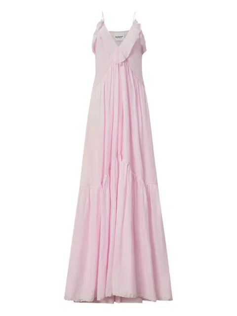 MARANT ÉTOILE Vasma ruffled maxi dress Pink RO1003FBB3J04E