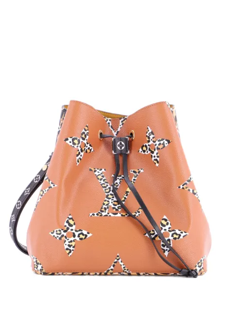 Louis Vuitton Pre-Owned NeoNoe Handbag Limited Edition Jungle Monogram Giant bucket bag Brown BIGT8W6BZWDAT7BU