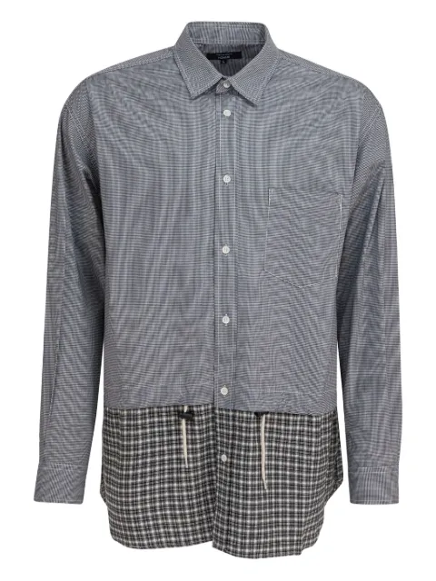 Comme des Garçons Homme check-pattern shirt Grey HPB019W251WHITEBLACK