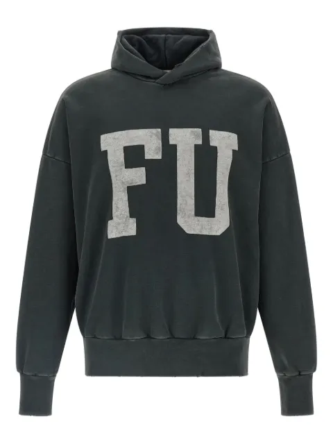 Fear Of God print long-sleeved hoodie Black FG25FW1212104BHFUSBLACK