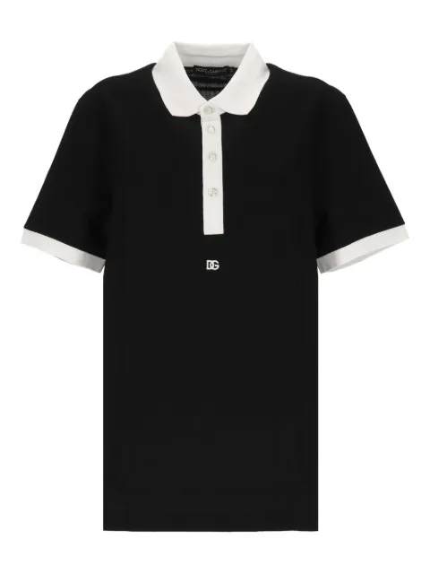 Dolce & Gabbana cotton polo shirt Black G8SU4ZHU7UT
