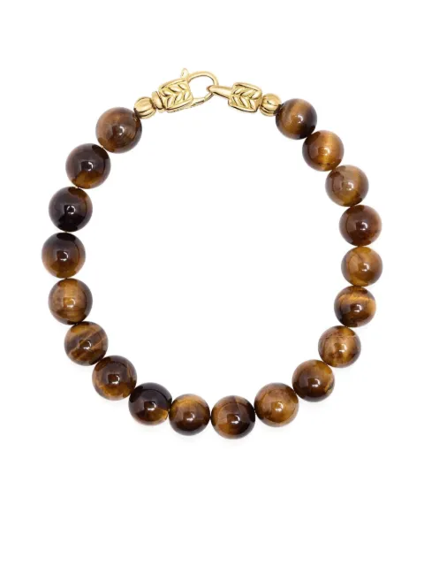 Nialaya Jewelry Healing tiger eye beaded bracelet Brown MCHCO724