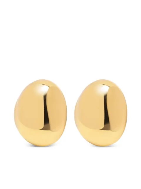 Nialaya Jewelry oval stud earrings Gold WEAR076